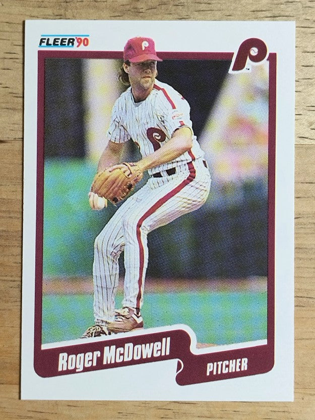 1990 Fleer #567 Roger McDowell