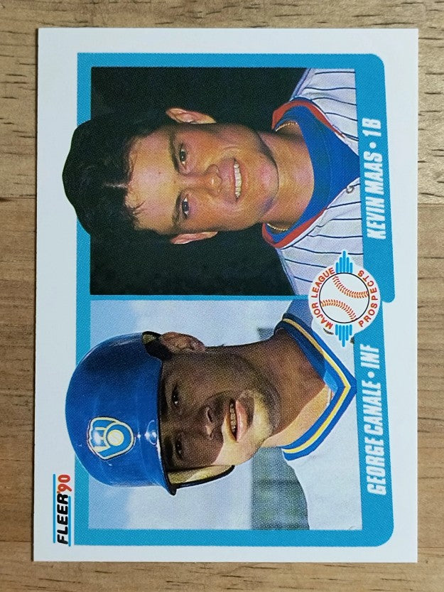 1990 Fleer #641 George Canale RC/Kevin Maas RC