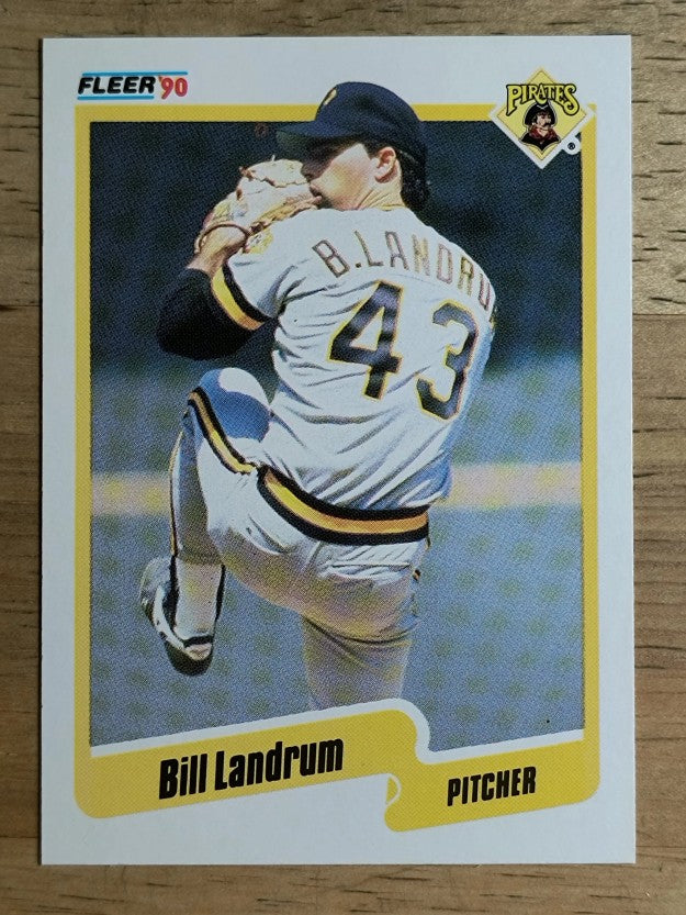 1990 Fleer #472 Bill Landrum