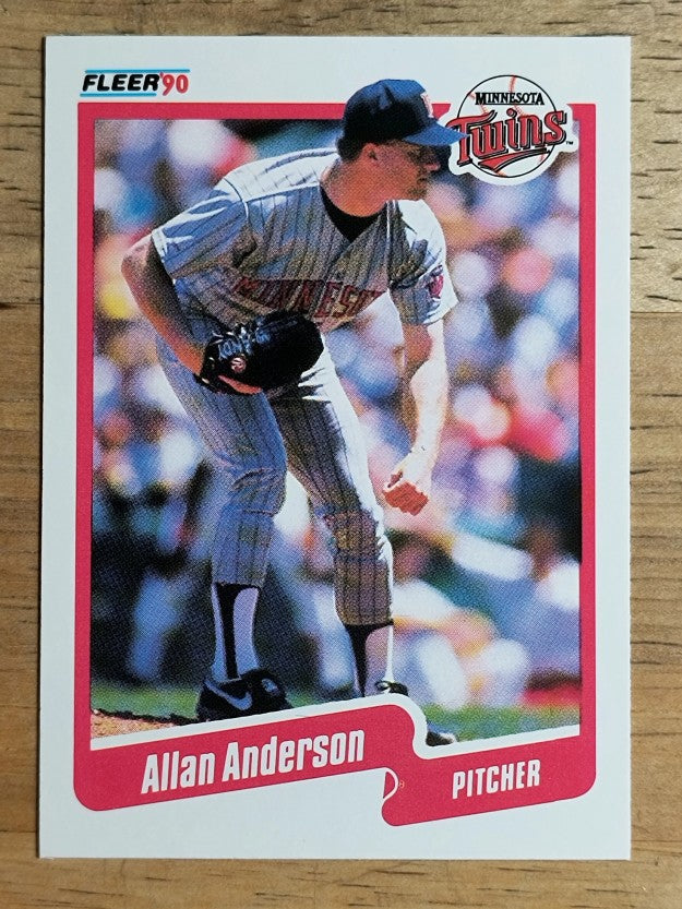 1990 Fleer #366 Allan Anderson