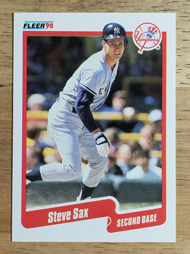 1990 Fleer #455 Steve Sax