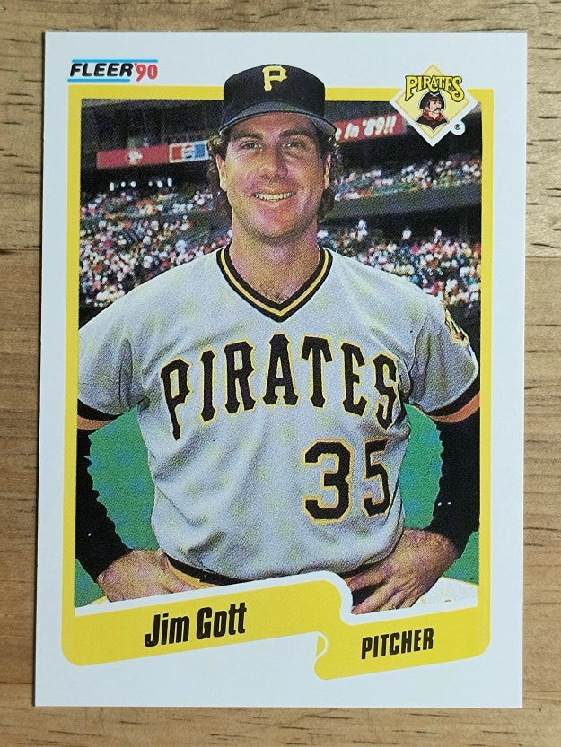 1990 Fleer #466 Jim Gott