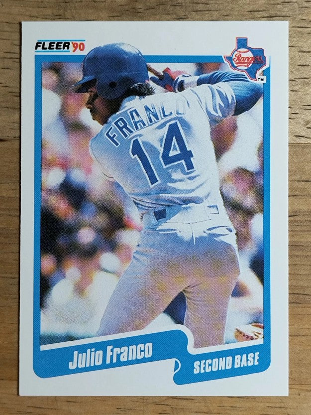 1990 Fleer #296 Julio Franco