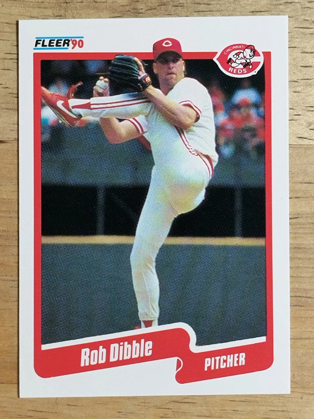 1990 Fleer #418 Rob Dibble