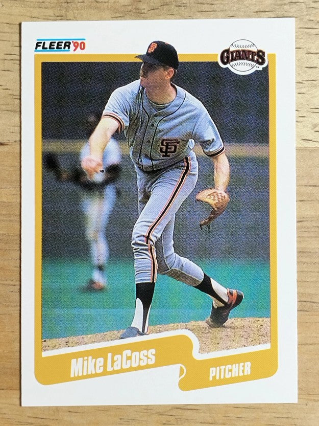 1990 Fleer #59 Mike LaCoss