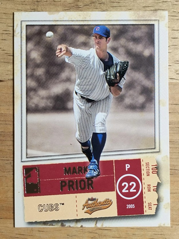 2005 Fleer Authentix #69 Mark Prior