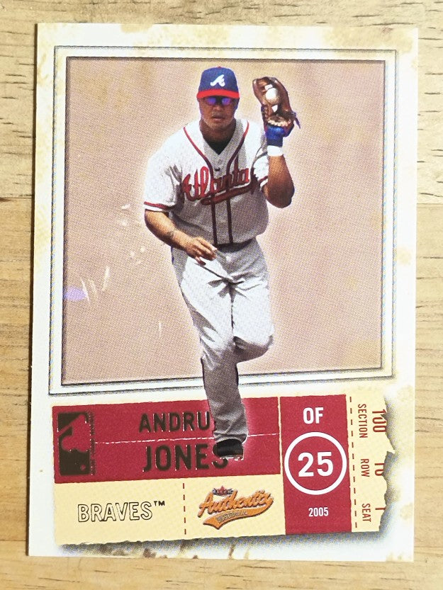 2005 Fleer Authentix #41 Andruw Jones