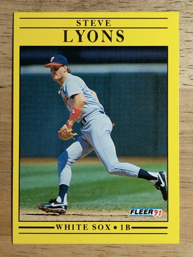 1991 Fleer #127 Steve Lyons