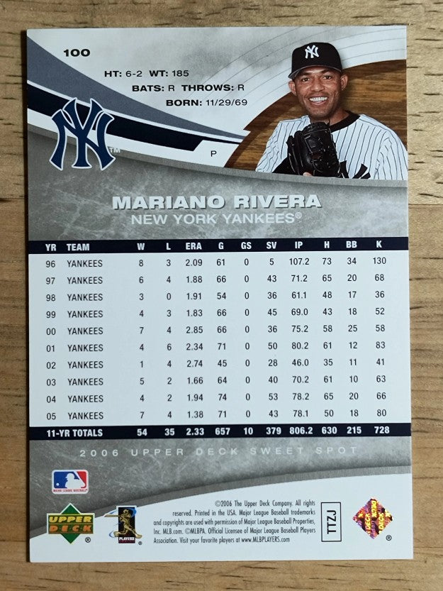 2006 Sweet Spot #100 Mariano Rivera