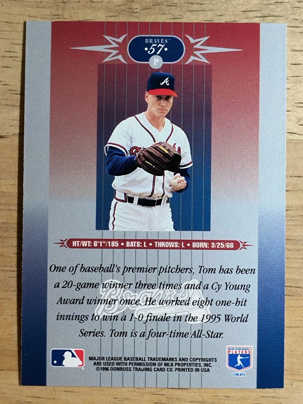 1996 Leaf Limited #57 Tom Glavine