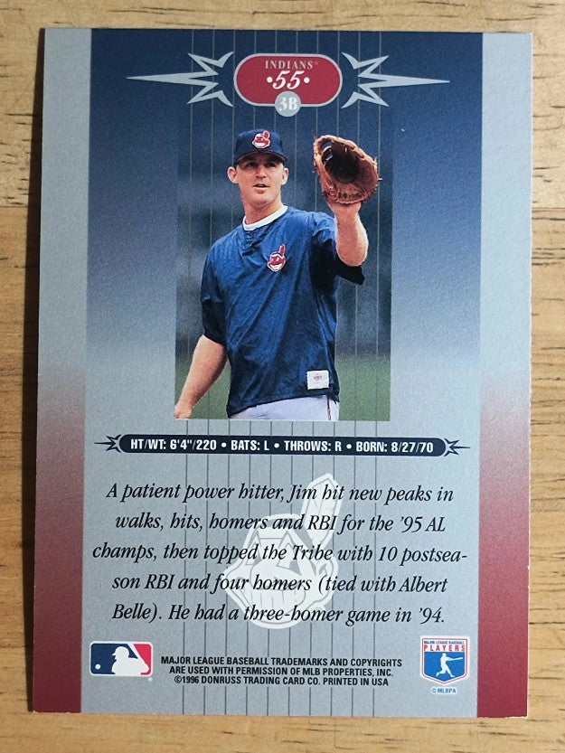 1996 Leaf Limited #55 Jim Thome