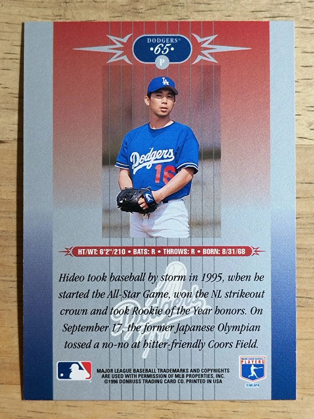 1996 Leaf Limited #65 Hideo Nomo