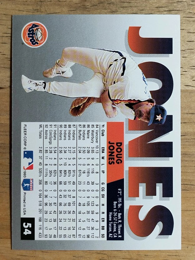 1993 Fleer #54 Doug Jones