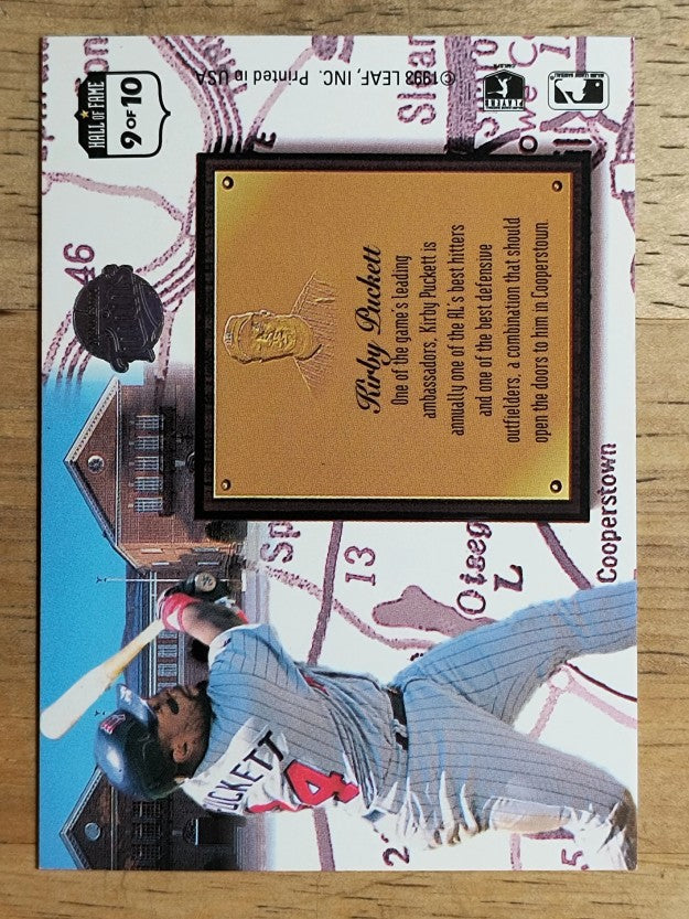 1993 Leaf Heading for the Hall #9 Kirby Puckett