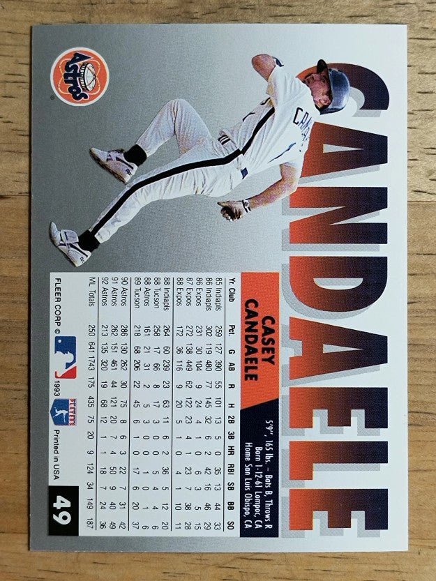 1993 Fleer #49 Casey Candaele