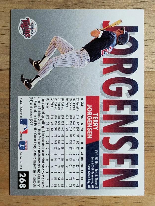 1993 Fleer #268 Terry Jorgensen