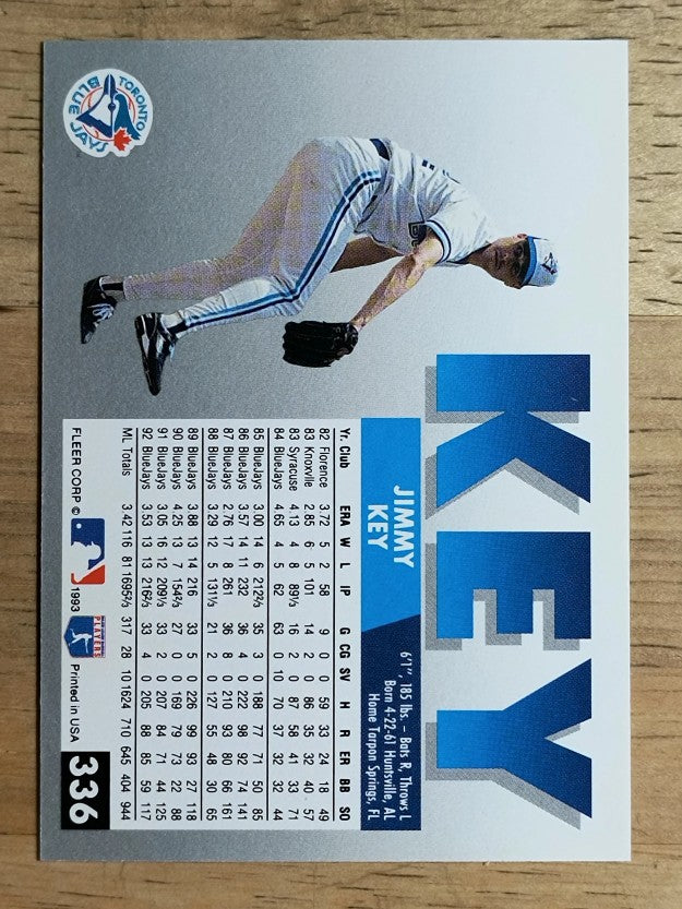 1993 Fleer #336 Jimmy Key