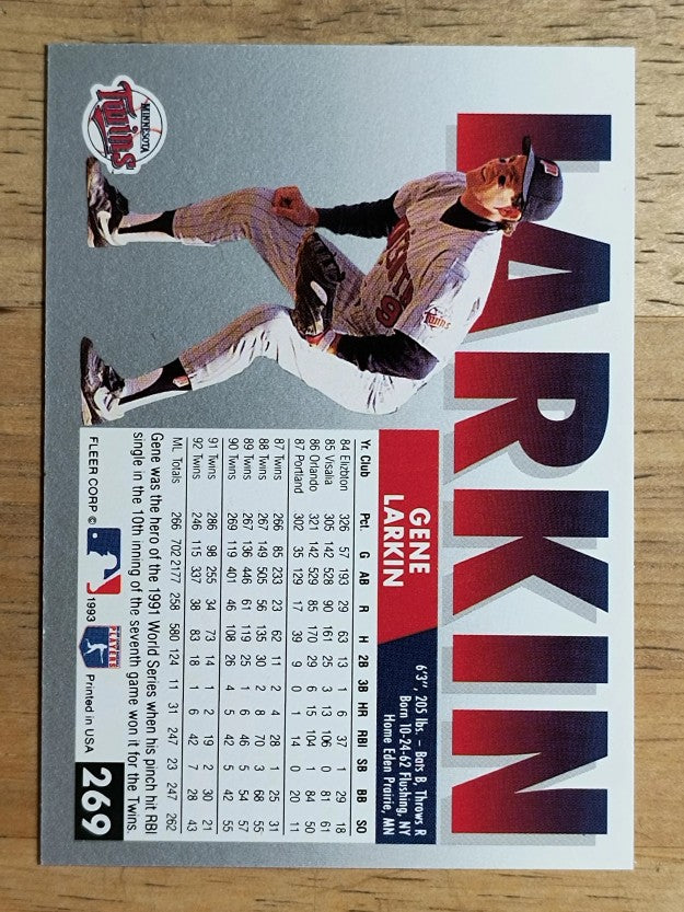 1993 Fleer #269 Gene Larkin