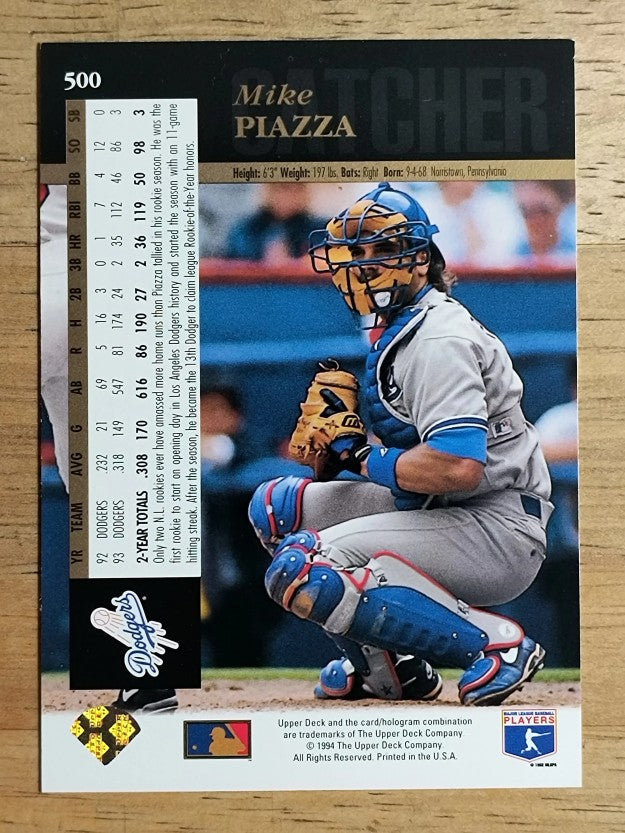 1994 Upper Deck #500 Mike Piazza