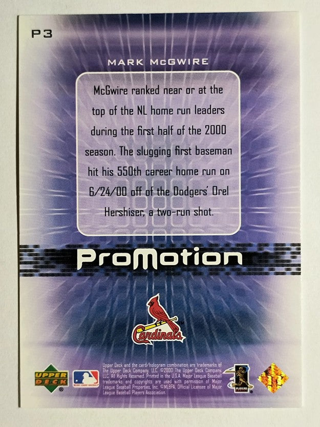 2000 Upper Deck Pros and Prospects ProMotion #P3 Mark McGwire