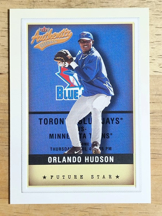 2002 Fleer Authentix #139 Orlando Hudson FS