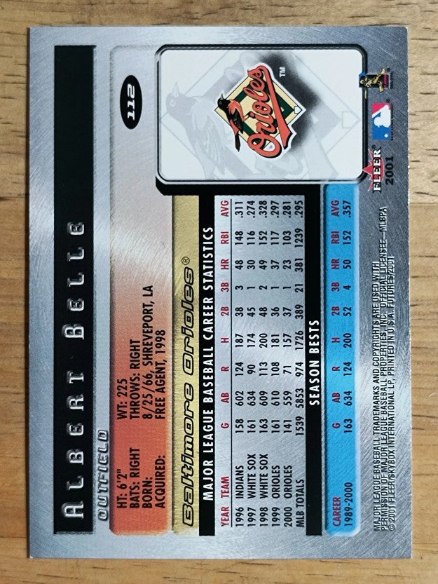 2001 Fleer Futures #112 Albert Belle