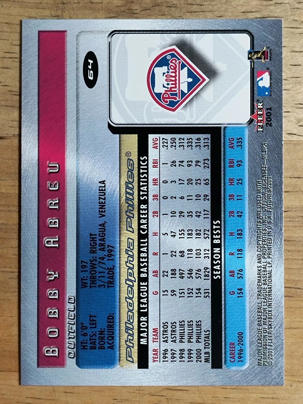 2001 Fleer Futures #64 Bob Abreu