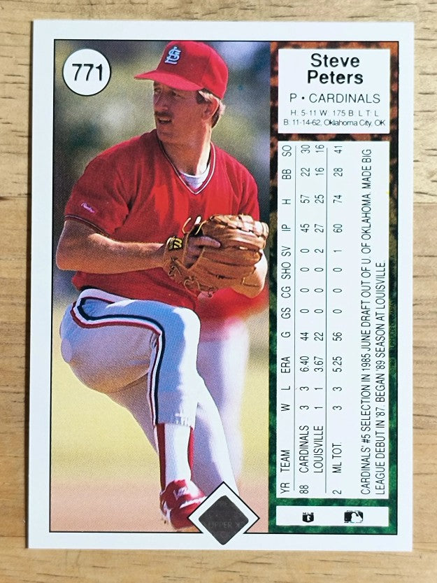 1989 Upper Deck #771 Steve Peters
