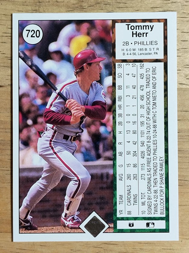 1989 Upper Deck #720 Tommy Herr