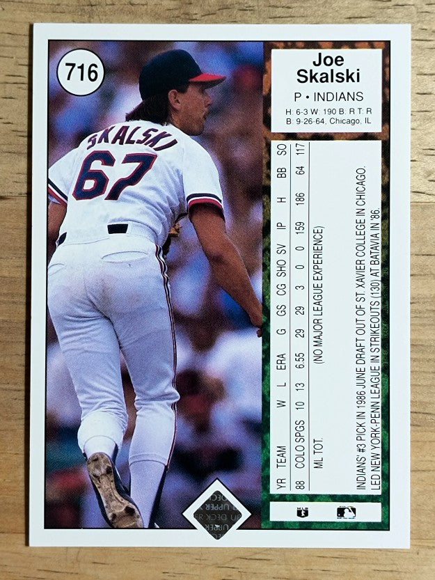1989 Upper Deck #716 Joe Skalski