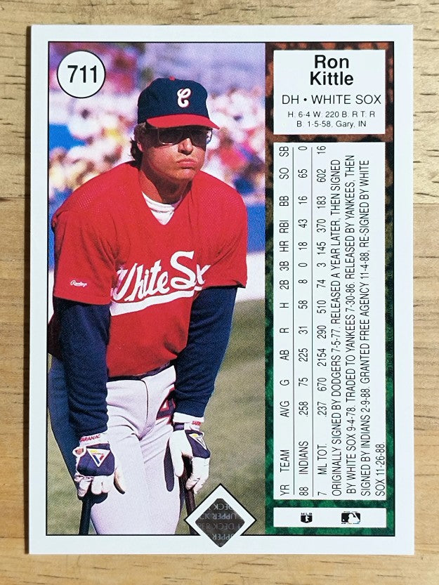 1989 Upper Deck #711 Ron Kittle