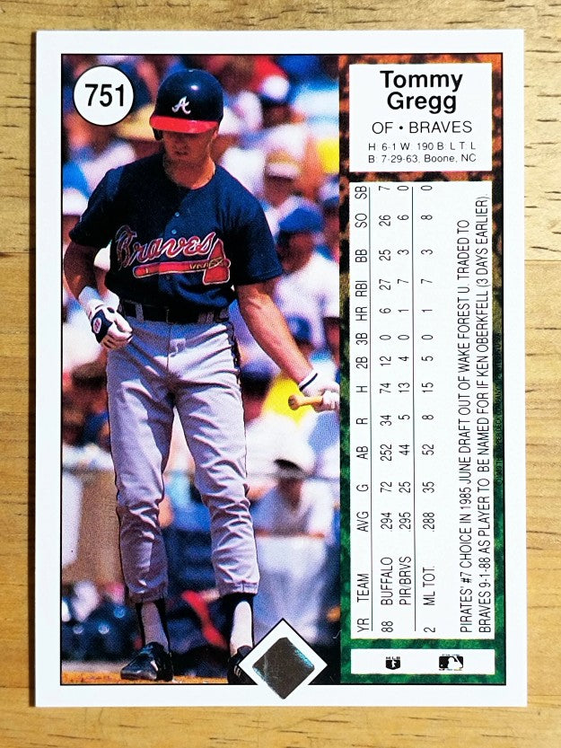 1989 Upper Deck #751 Tommy Gregg