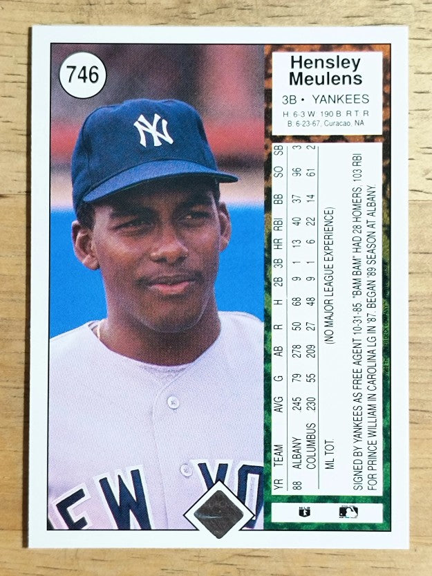 1989 Upper Deck #746 Hensley Meulens RC