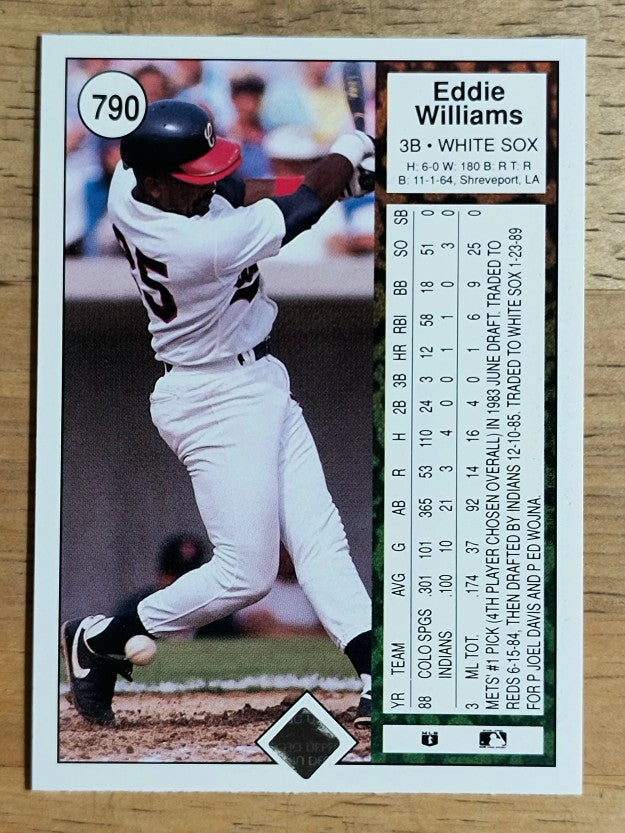 1989 Upper Deck #790 Eddie Williams