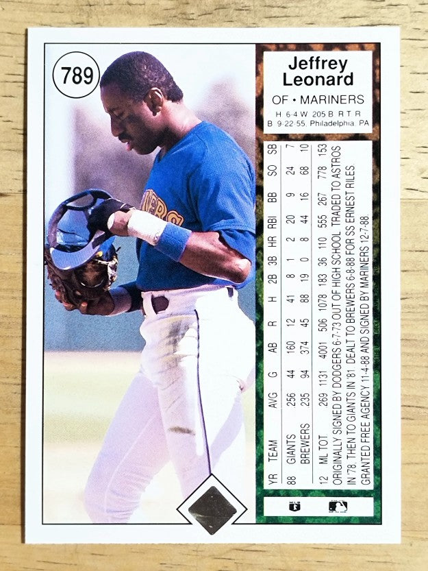 1989 Upper Deck #789 Jeffrey Leonard