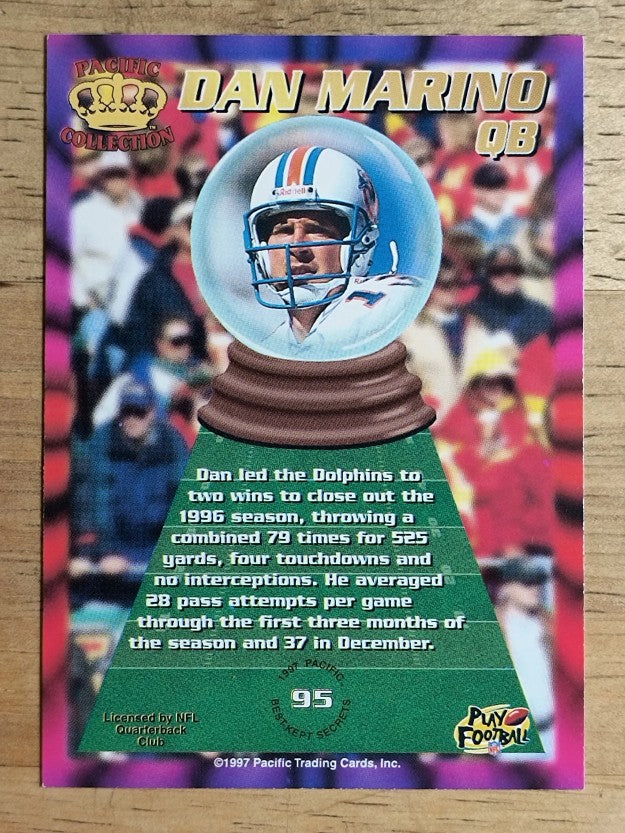 1997 Pacific Dynagon Best Kept Secrets #95 Dan Marino