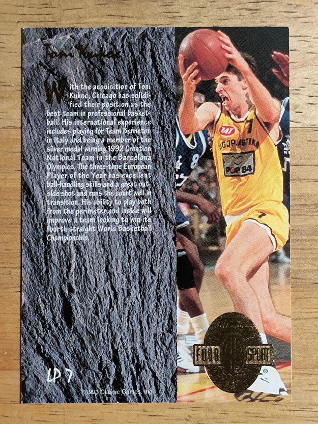 1993 Classic Four Sport LPs #LP7 Toni Kukoc