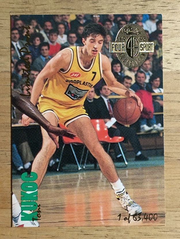 1993 Classic Four Sport LPs #LP7 Toni Kukoc