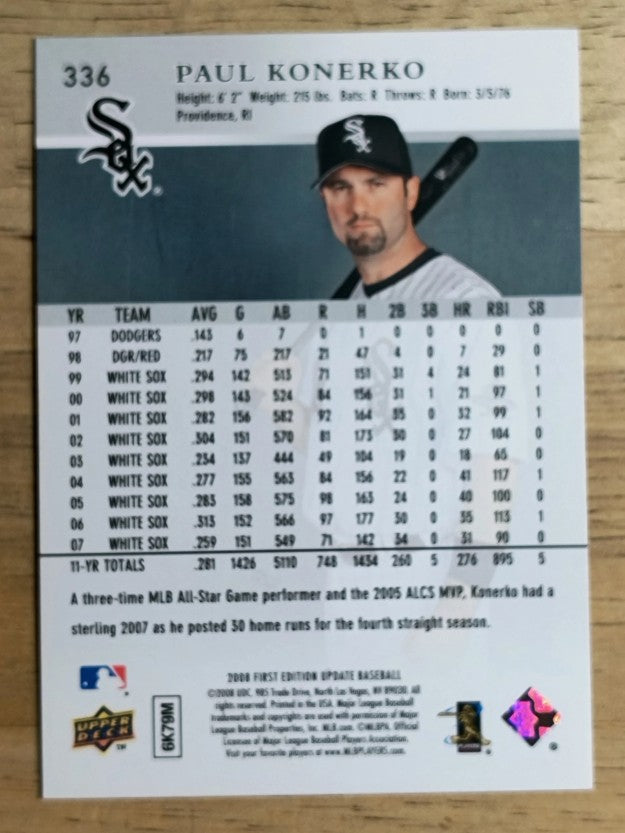 2008 Upper Deck First Edition #336 Paul Konerko