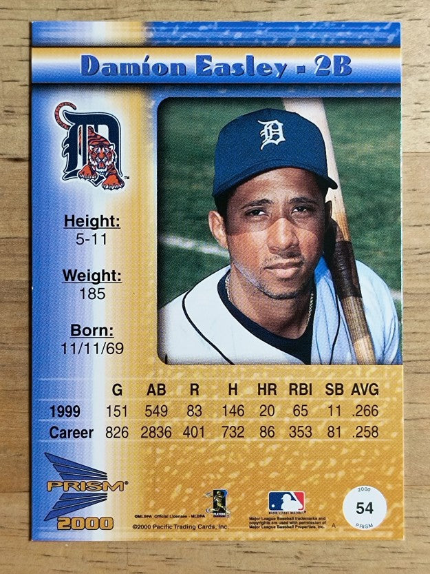 2000 Pacific Prism Premiere Date #54 Damion Easley (NM)