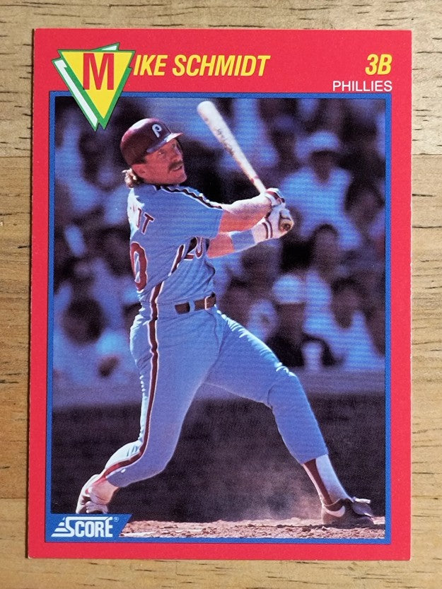 1989 Score Hottest 100 Stars #76 Mike Schmidt