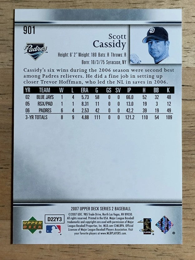 2007 Upper Deck #901 Scott Cassidy