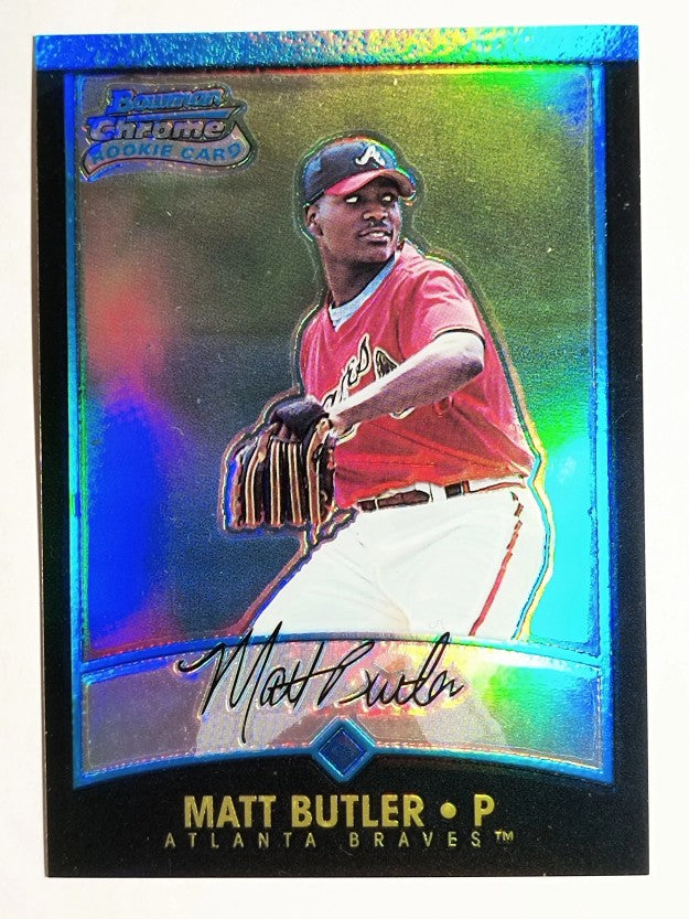 2001 Bowman Chrome #165 Matt Butler RC