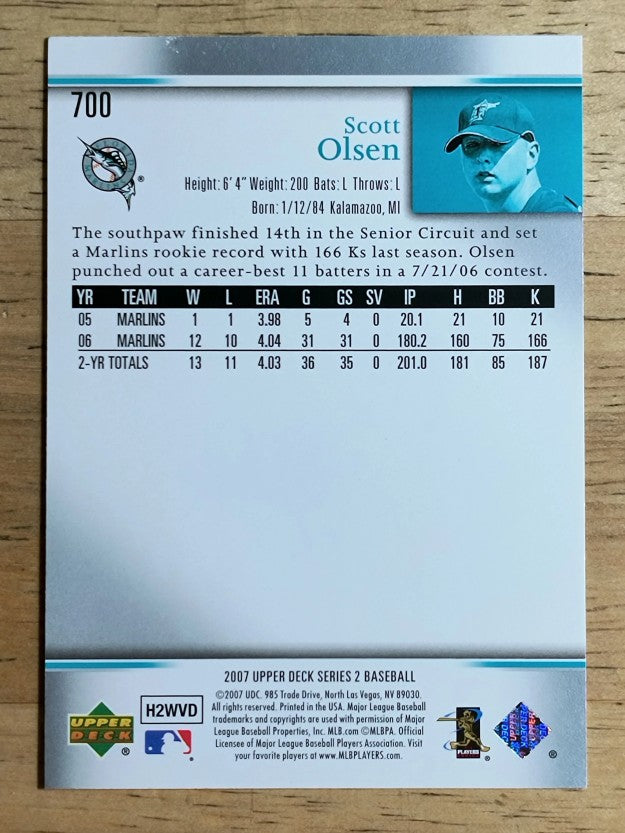 2007 Upper Deck #700 Scott Olsen