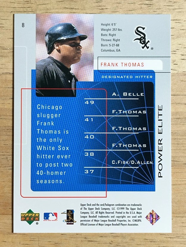 1999 Upper Deck Challengers for 70 #8 Frank Thomas