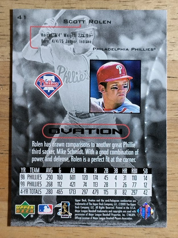 2000 Upper Deck Ovation #41 Scott Rolen