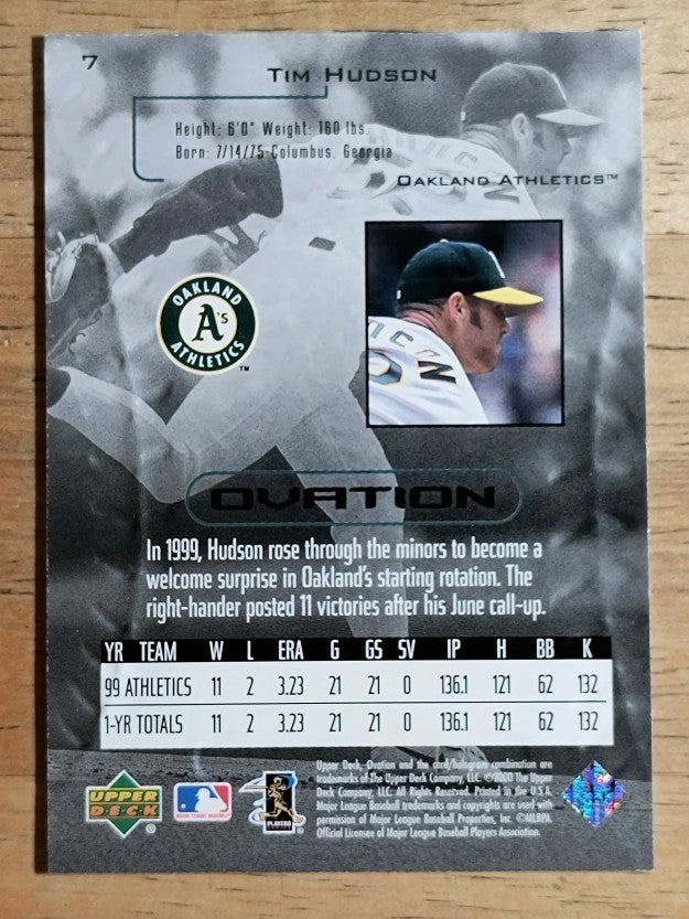 2000 Upper Deck Ovation #7 Tim Hudson