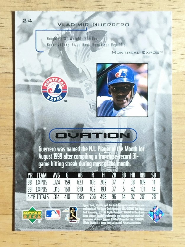 2000 Upper Deck Ovation #24 Vladimir Guerrero