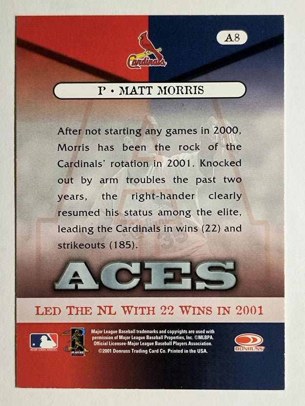 2001 Donruss Class of 2001 Aces #A8 Matt Morris