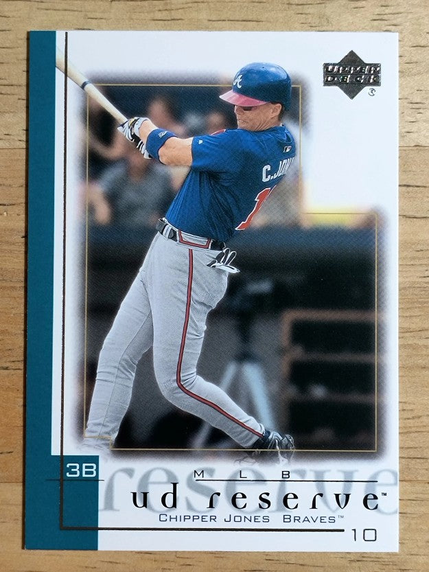 2001 UD Reserve #95 Chipper Jones